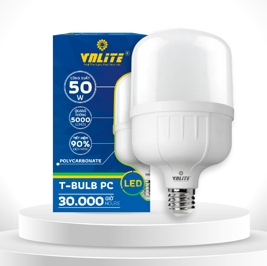 VNLITE LED T-BULB PC 50W 6500K E27